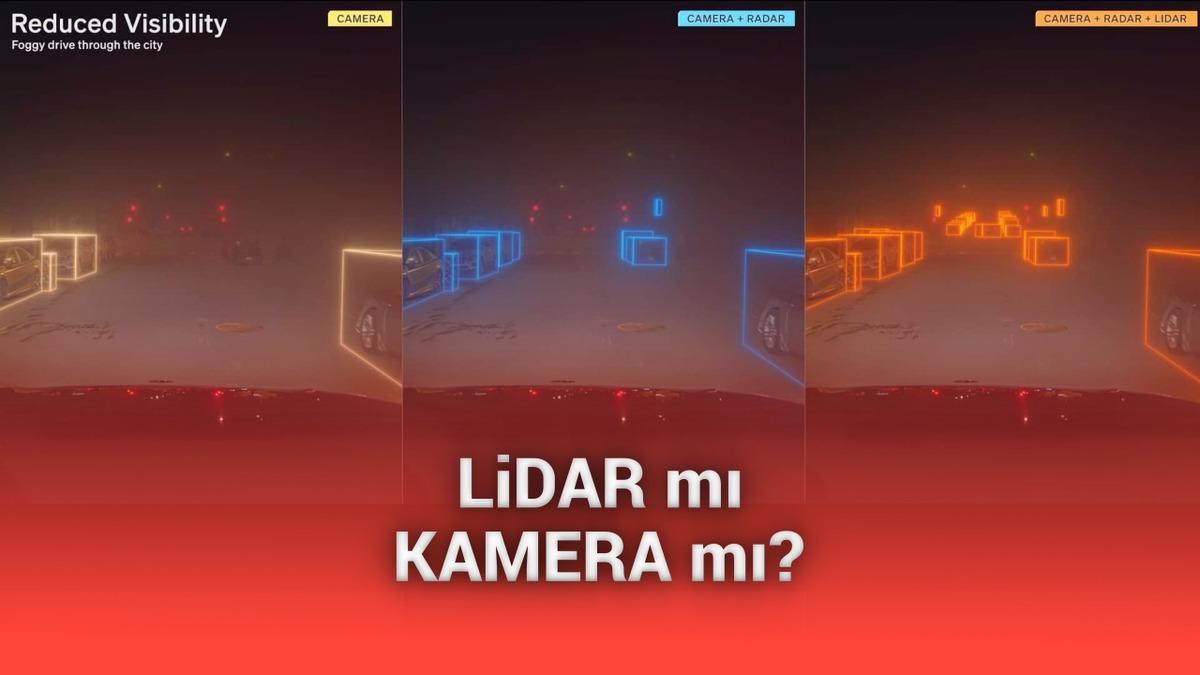 LiDAR sensörün otomobillerde ne kadar hayati olduğunu gösteren video
