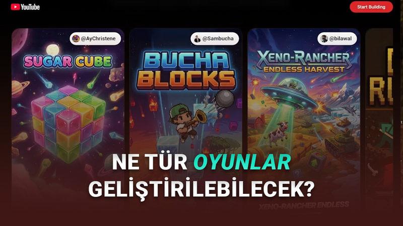YouTube Gaming'e Yeni Özellik: Yapay Zekâ ile Sıfırdan Oyun Geliştirebileceksiniz!