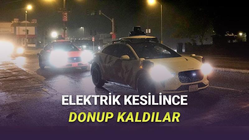 ABD'de Elektrikler Kesildi, Otonom Araçlar Yoldaki Tüm Araçları Esir Aldı [Video]