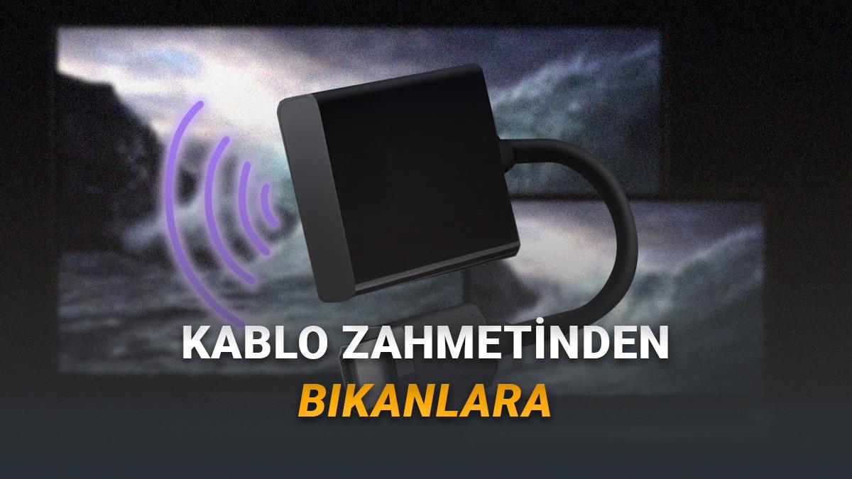 Kablo ile Laptopu TV'ye Bağlama Tarih Oluyor: Kablosuz ve İnternetsiz Şekilde Görüntü Aktarabilen HDMI Adaptör Duyuruldu