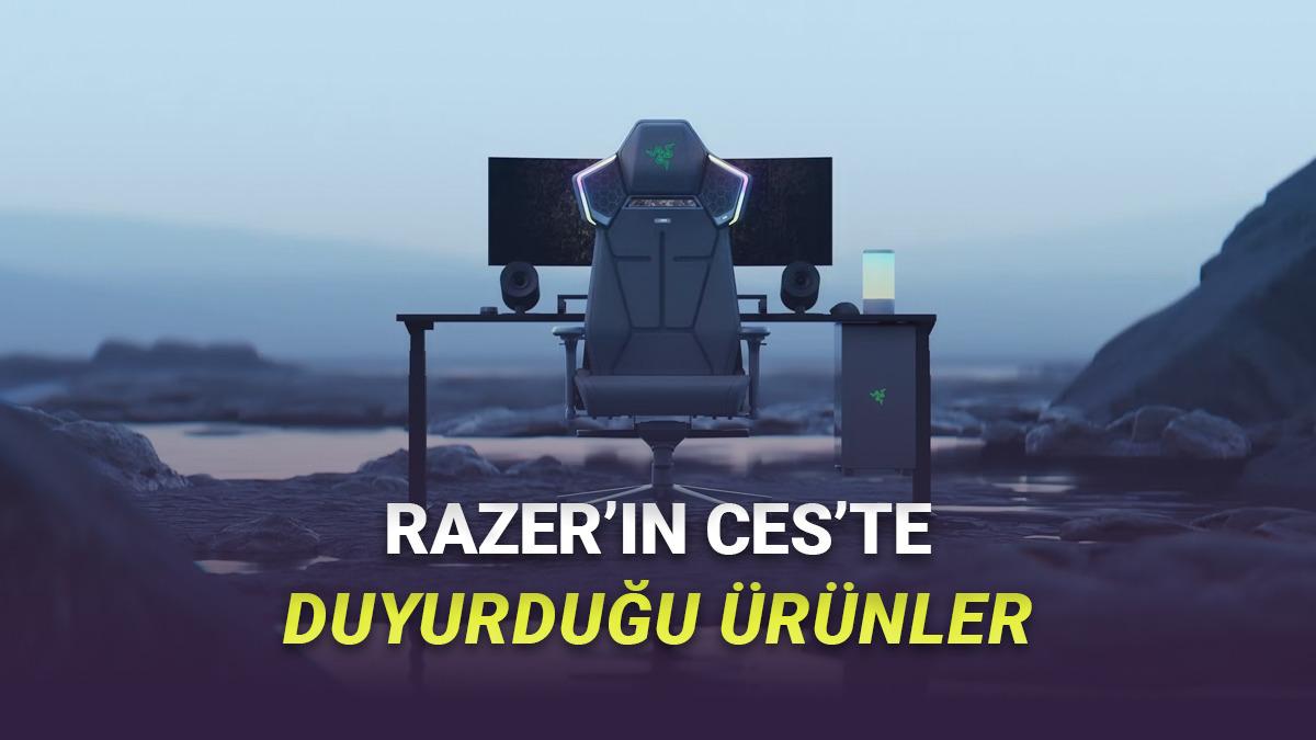 Razer, CES 2026'da Şov Yaptı: Hoparlörlü Oyuncu Koltuğu, Kameralı Kulaklık ve Dahası... 