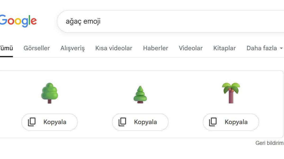 İstediğiniz emojiyi Google'da aratıp kopyalarak kullanabilirsiniz
