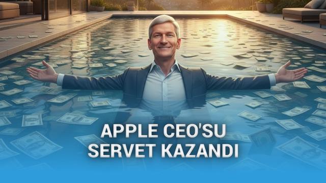 Apple CEO'su Tim Cook, 2025'te 74 milyon dolar kazandı