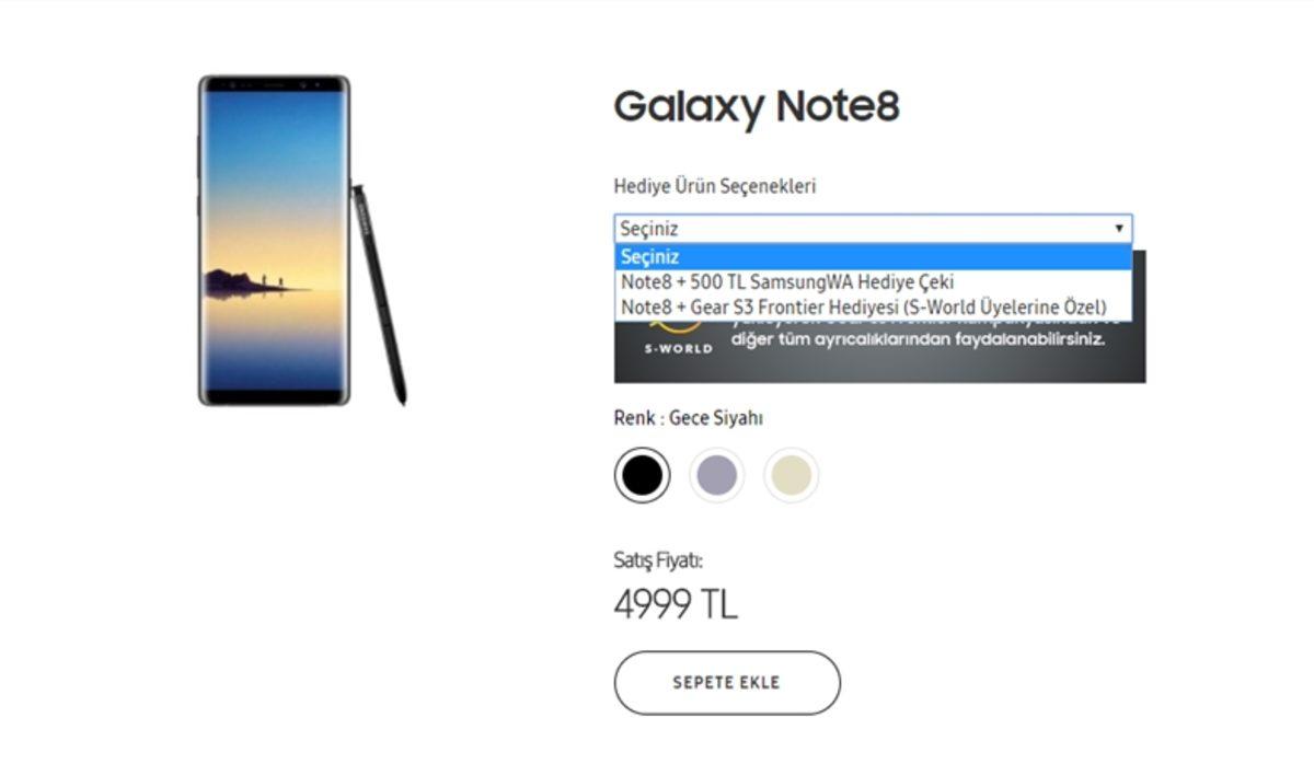 Samsung Galaxy Note 8 Tüm Özellikleri ve Fiyatı