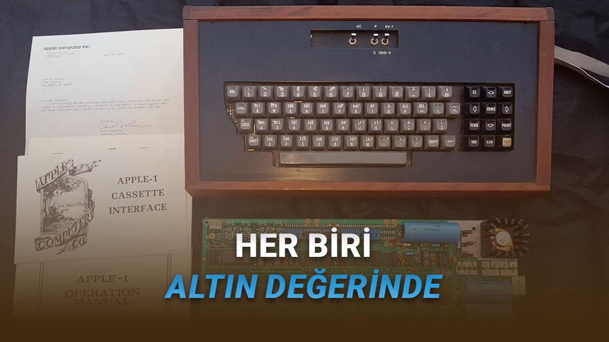 Apple Tarihinin Nadide Parçalarından Apple-1 Prototipi Açık Artırmaya Çıkıyor (İlk Apple Çeki Bile Var)