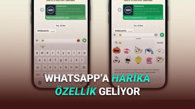 WhatsApp'a Sohbetlerinizi Çok Daha Eğlenceli Hâle Getirecek Çıkartma Önerileri Geliyor!