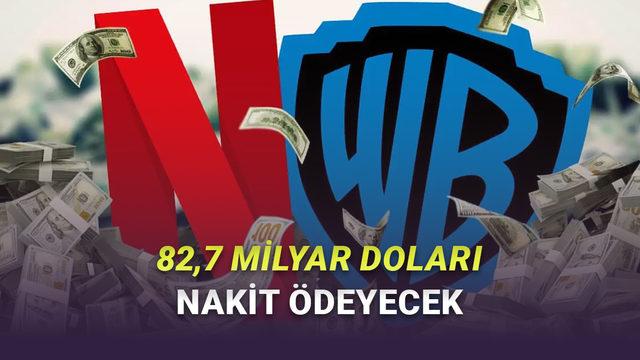 Netflix, Warner Bros.'u Almak İçin 82 Milyar Doları Nakit Ödemeyi Kabul Etti