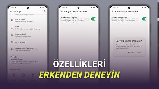WhatsApp'a Gelecek Özellikleri Herkesten Önce Deneyebileceksiniz!