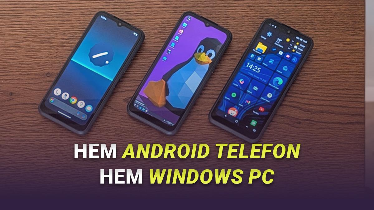 Türk Girişimcinin Kurduğu Şirket, Hem Android Hem de Windows 11 ile Çalışan Telefon Tanıttı