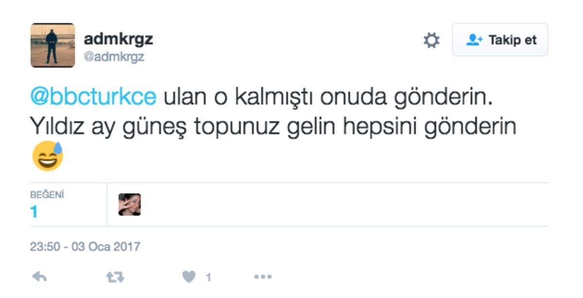 BBC Türkçe Twitter Paylaşımlarına Yapılan Eğlenceli Yorumlar