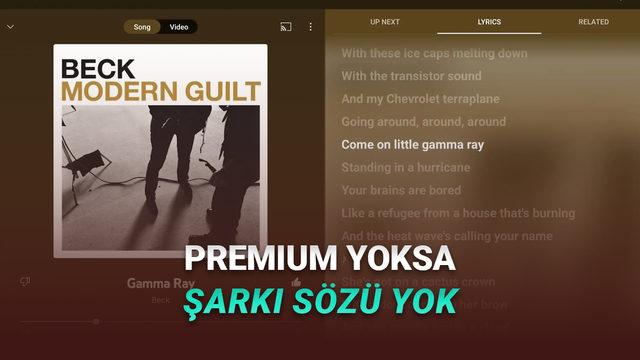 YouTube Music, Şarkı Sözleri Özelliğini Paralı Yapmaya Başladı!