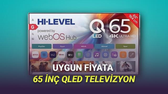 A101, Bu Hafta Çok Uygun Fiyata 65 İnç QLED Televizyon Satacak!