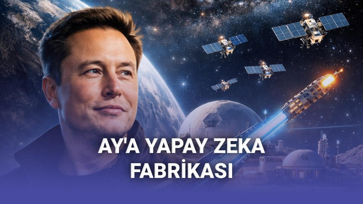 Elon Musk, Ay'a Yapay Zeka Fabrikası Kuracağını Açıkladı