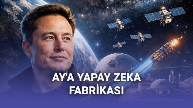 Elon Musk, Ay'a Yapay Zeka Fabrikası Kuracağını Açıkladı