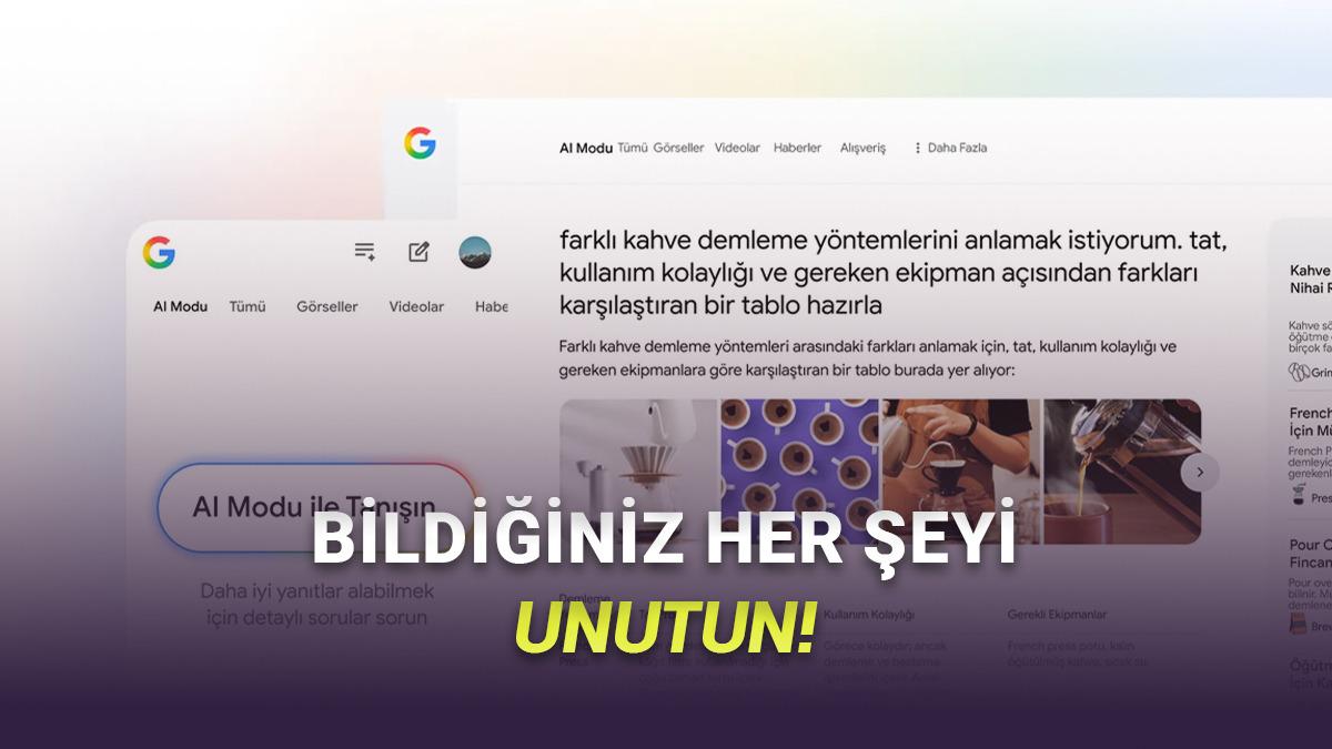 İnternet Kullanımımız Tamamen Değişecek: Google'ın AI Modu ve AI Bakışı Özellikleri Türkiye'de!