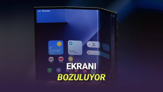 Üçe Katlanan Telefon Samsung Galaxy Z TriFold'da Sorunlar Ortaya Çıkmaya Başladı: Ekran Bozuluyor!