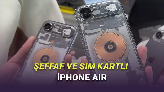 Bir YouTuber, Şeffaf Tasarımlı ve SIM Kart Yuvalı iPhone Air Tasarladı [Video]