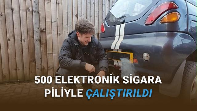 25 Yıllık Bir Elektrikli Otomobil, 500 Elektronik Sigara Piliyle Çalış