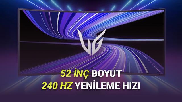 LG, Her Oyuncunun İsteyeceği 52 inç 240 Hz’lik Devasa Oyuncu Monitörün