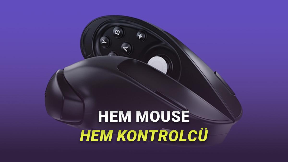 Bu Yeni Kablosuz Mouse, Dilerseniz İkiye Ayrılarak Gamepad'e Dönüşüyor (Bir Taşla İki Kuş)