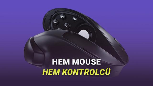 Bu Yeni Kablosuz Mouse, Dilerseniz İkiye Ayrılarak Gamepad'e Dönüşüyor (Bir Taşla İki Kuş)