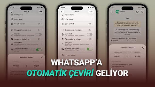 WhatsApp, Dil Bariyerini Ortadan Kaldıracak: Mesajlar Otomatik Çevrilecek!