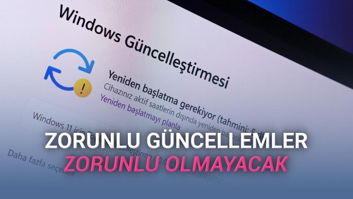 Windows'un "Otomatik Güncelleme" Kabusu Nihayet Bitiyor: Kalıcı Olarak Kapatılabilecek