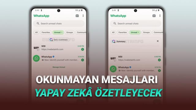 WhatsApp, Kim Ne Yazmış Tek Tek Okumaya Üşenenler İçin Yapay Zekâ ile Özetleme Özelliği Getiriyor!