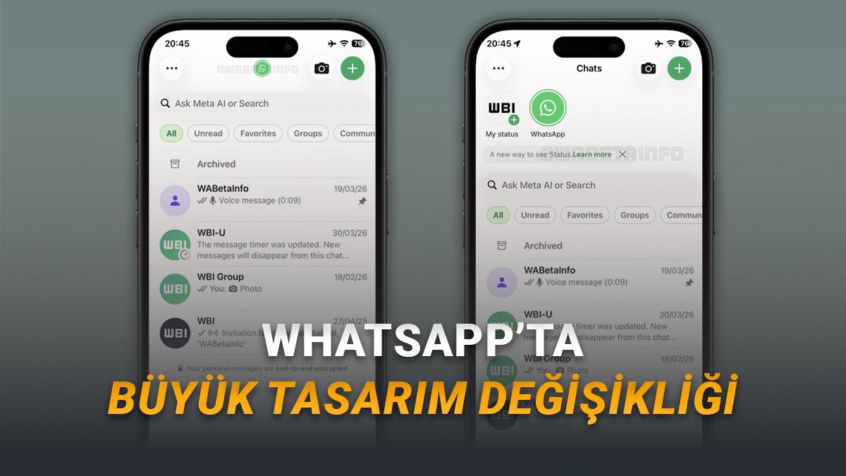 WhatsApp Tasarımı Değişecek! İşte Gelecek O Büyük Yenilik
