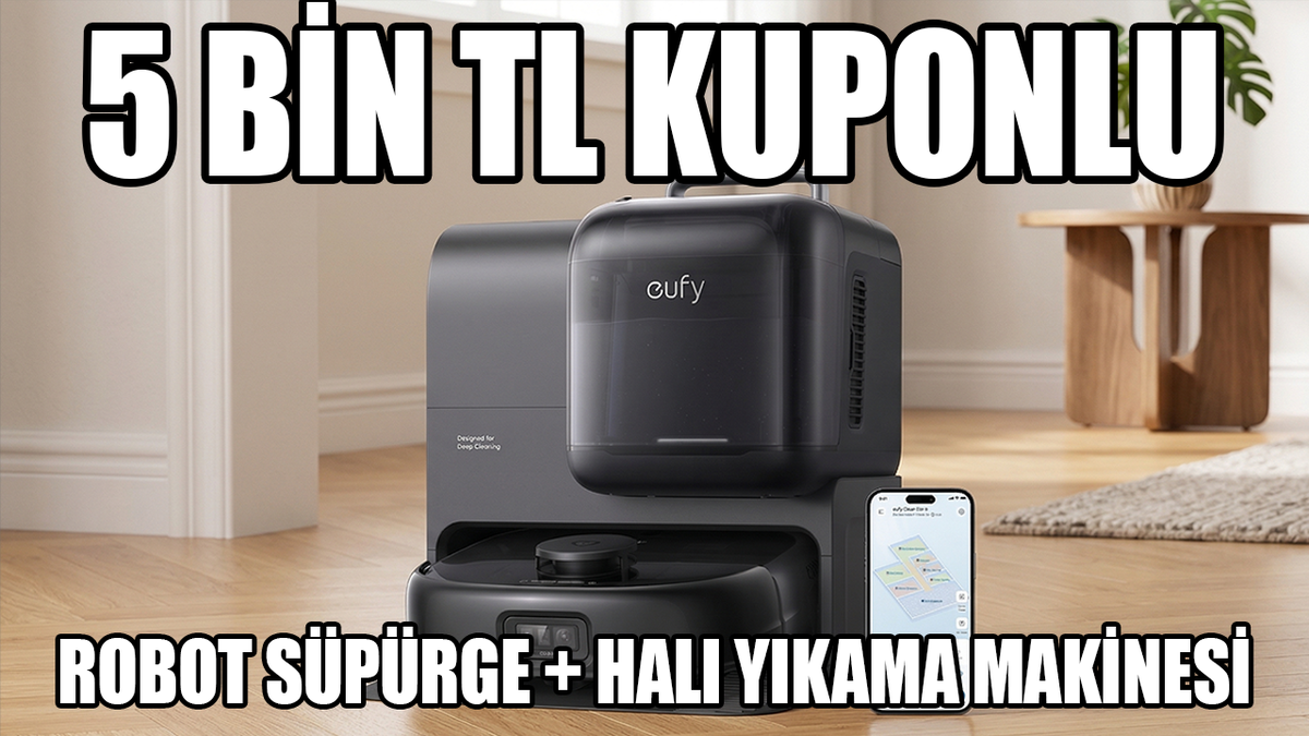 Eufy Omni E28 robot süpürge + halı yıkama makinesinde kartsız taksit!