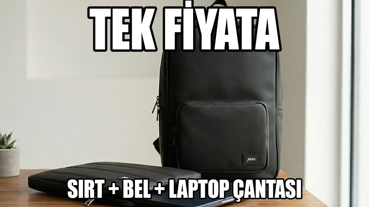 Paen sırt çantası + bel çantası + laptop kılıfı 1.319 TL!