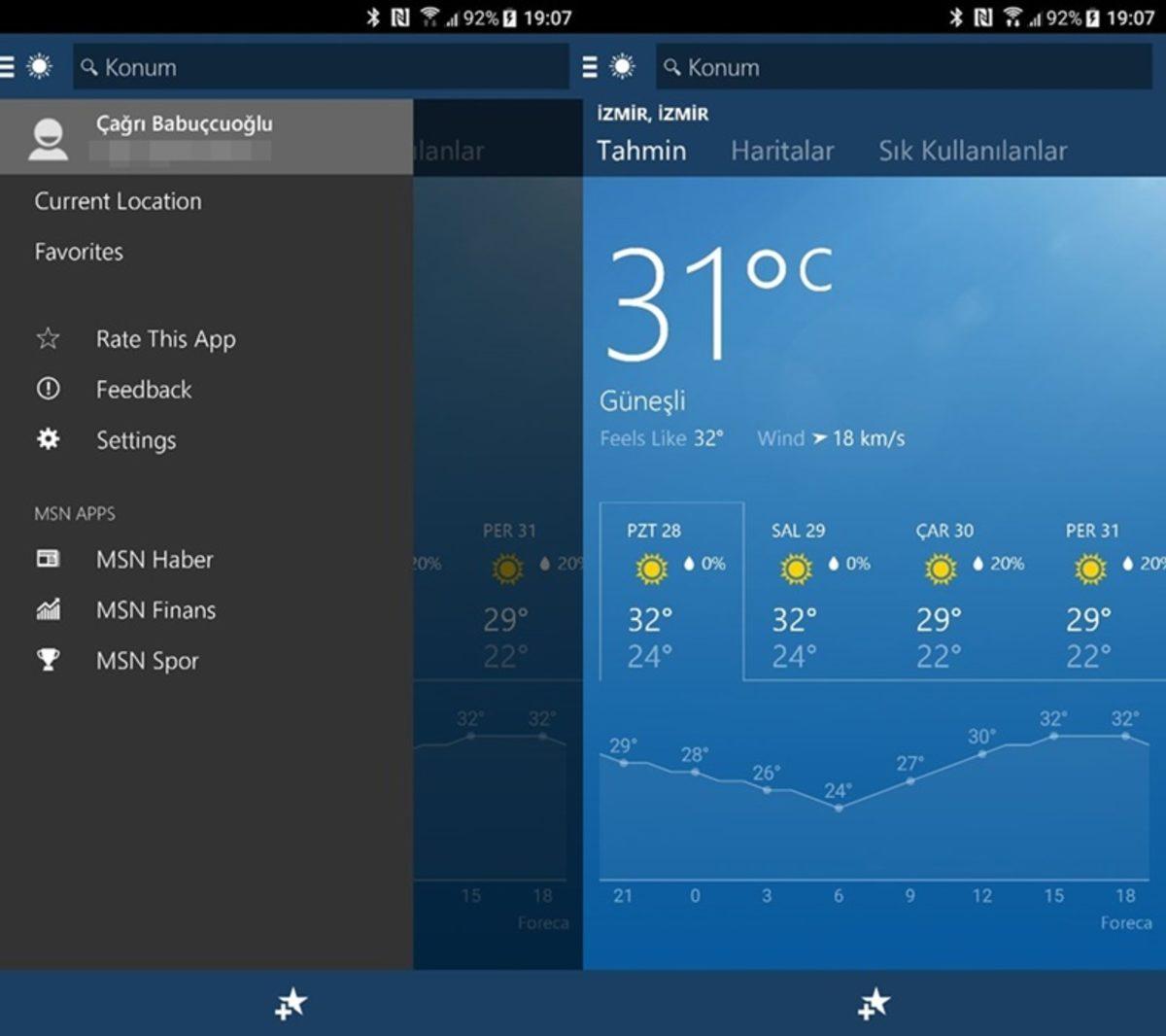 Android için En İyi Ücretsiz 5 Hava Durumu Uygulaması