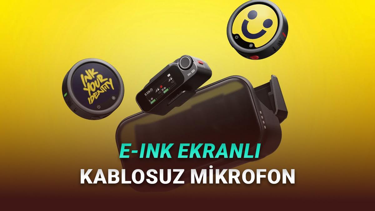 E-Ink Ekranla Gelen Kablosuz Mikrofon Insta360 Mic Pro Tanıtıldı