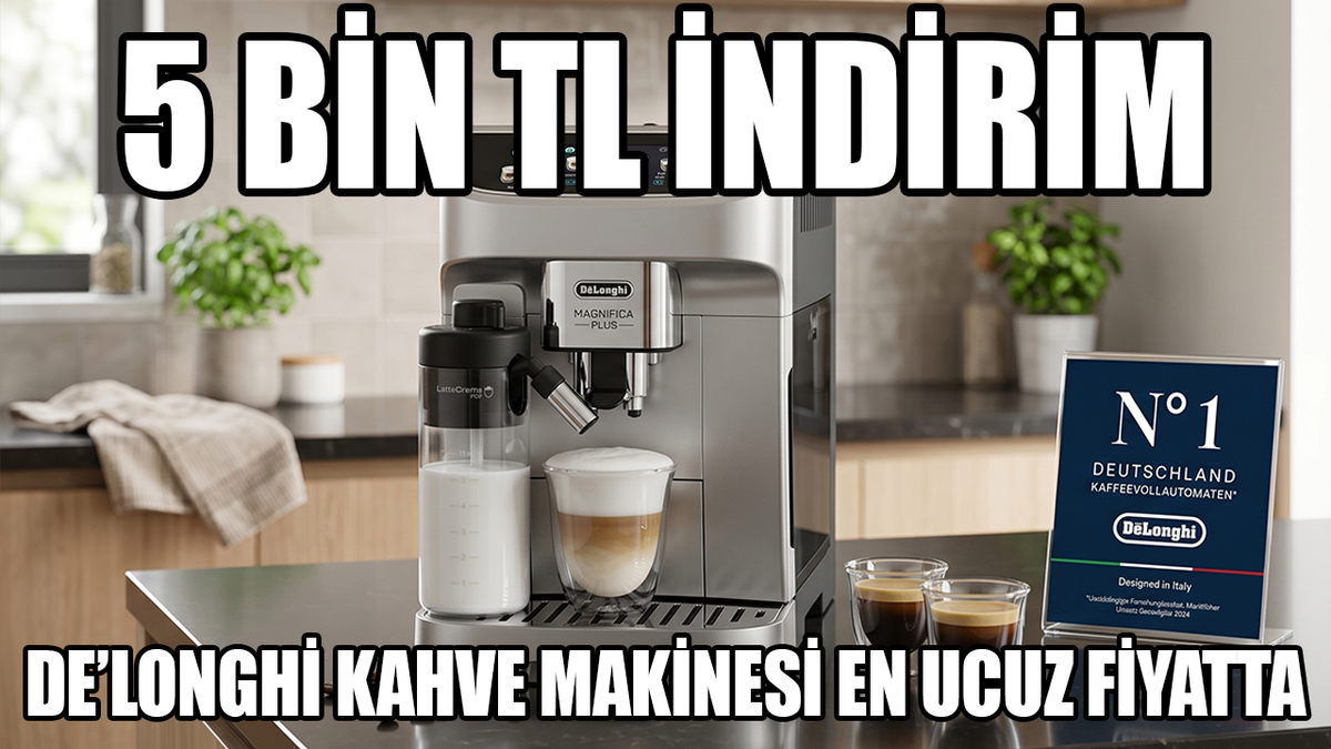 De'Longhi Magnifica Plus Tam Otomatik Espresso Makinesi Amazon'da piyasada en ucuza!