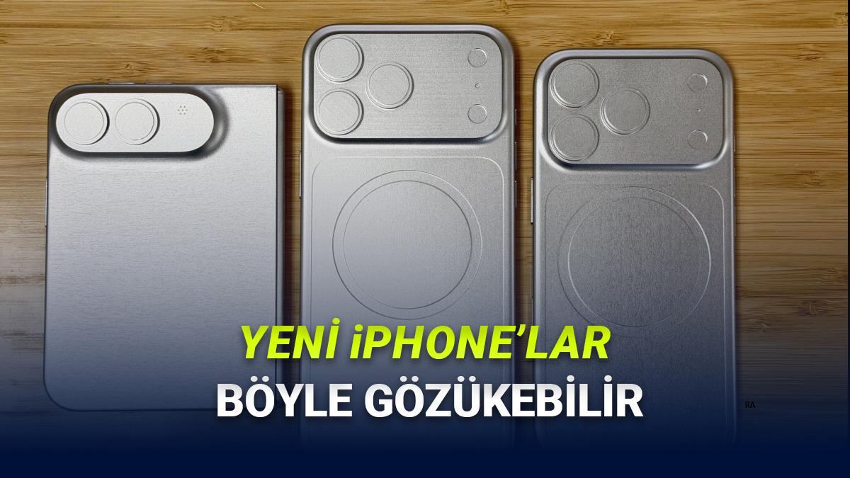 iPhone 18 Pro ve Katlanabilir iPhone'un Maketleri Ortaya Çıktı: Tasarımları Böyle Olabilir!