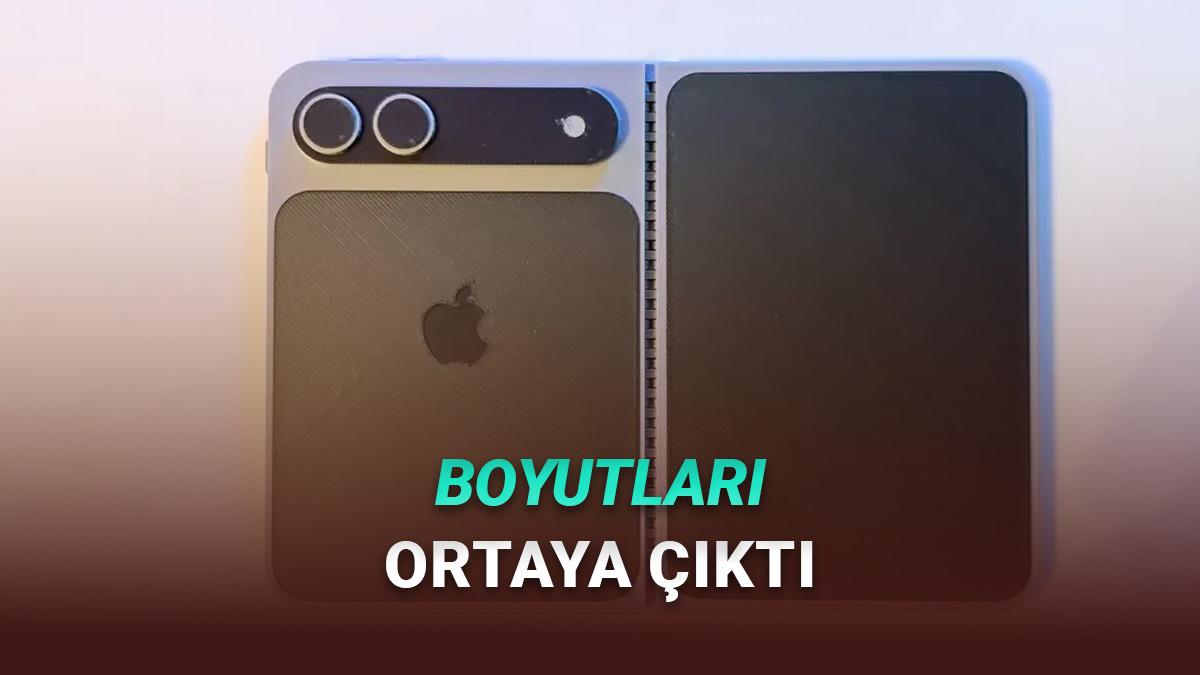 Katlanabilir iPhone'un Taslakları Ortaya Çıktı: Boyutları Belli Oldu!
