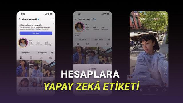 Instagram, Sürekli Yapay Zekâ İçerikleri Paylaşan Hesaplara Etiket Ekleyecek
