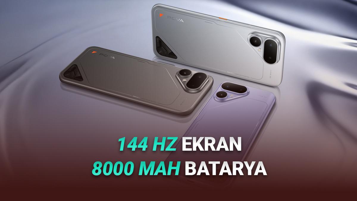 144 Hz Ekran, 8000 mAh Bataryalı TECNO POVA Curve 2 5G Türkiye'de: İşte Fiyatı