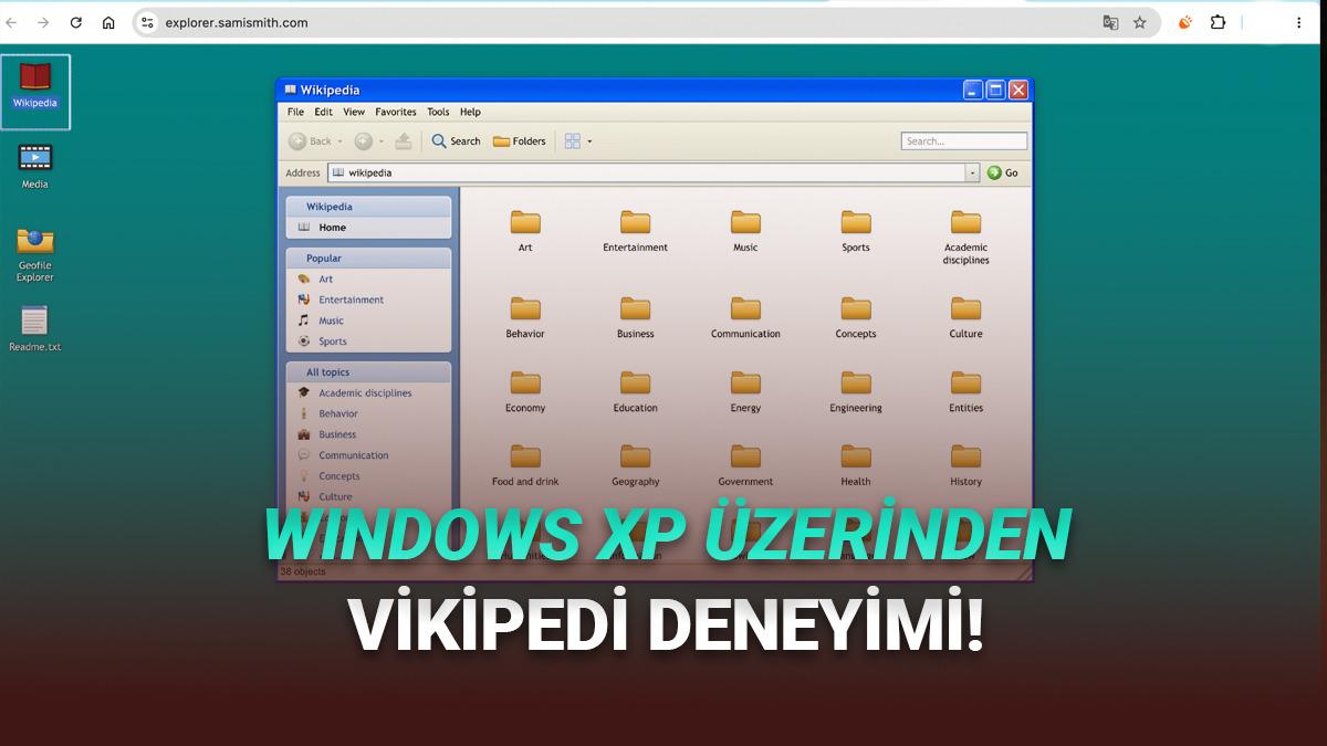 Geçmişe Yolculuk: Windows XP Üzerinden Vikipedi'ye Ulaşmanızı Sağlayan Harika Proje!