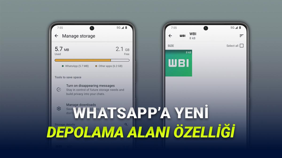 WhatsApp'a Depolama Alanını Kolayca Boşaltmanızı Sağlayacak Yeni Özellik Geliyor