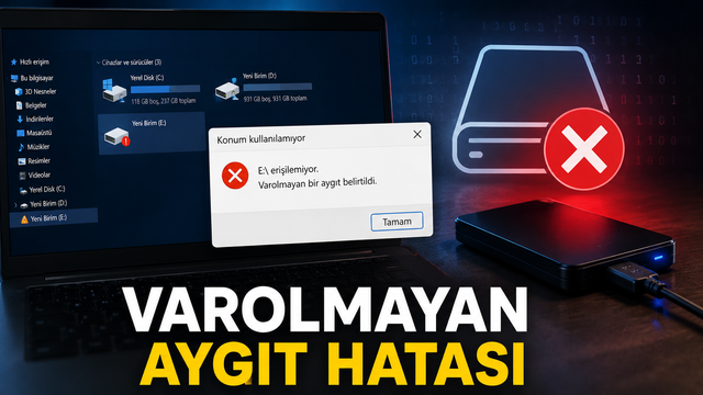 Varolmayan Bir Aygıt Belirtildi Hatası Nasıl Çözülür?
