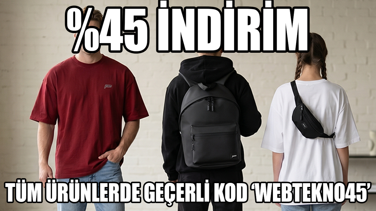 ''webtekno45'' koduyla tüm ürünlerde %45 indirim!