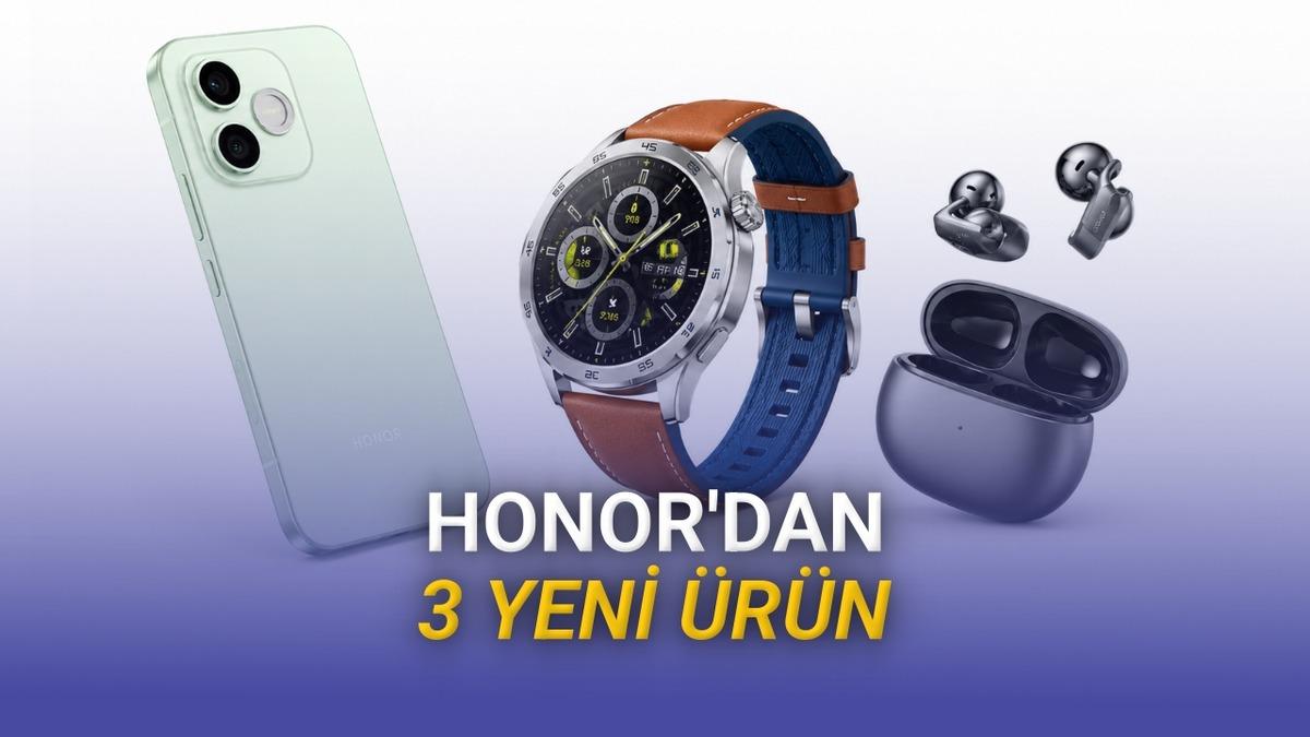 HONOR 600e, Earbuds Clip Pro ve Watch 6 Plus Tanıtıldı