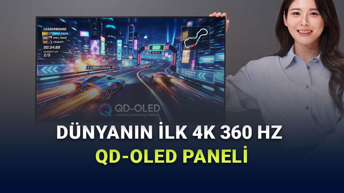 Samsung Display, Dünyanın İlk 360 Hz 4K QD-OLED Panelini Duyurdu