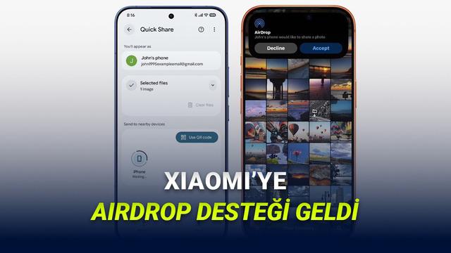 Xiaomi Telefonlara AirDrop Desteği Geldi