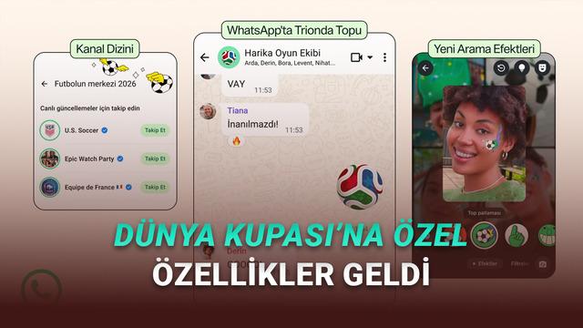 WhatsApp'a Dünya Kupası Özel Özellikleri Geldi