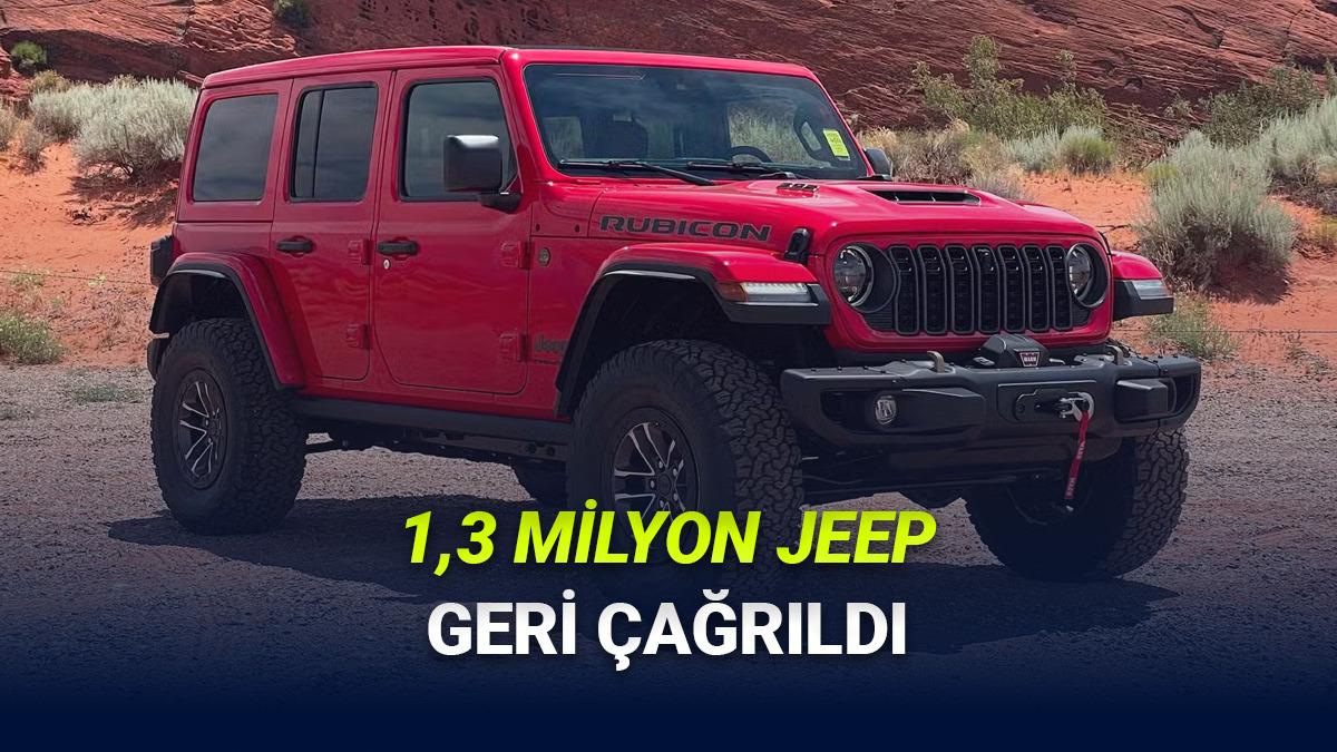 Yangın Riski Nedeniyle 1,3 Milyon Jeep Otomobil Geri Çağrıldı!