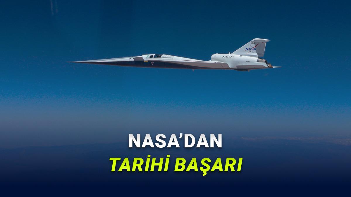 NASA’nın "Sessiz" Süpersonik Uçağı X-59 Ses Hızını Aşmayı Başardı