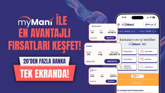 myMani yayında! 20’den fazla banka tek ekranda