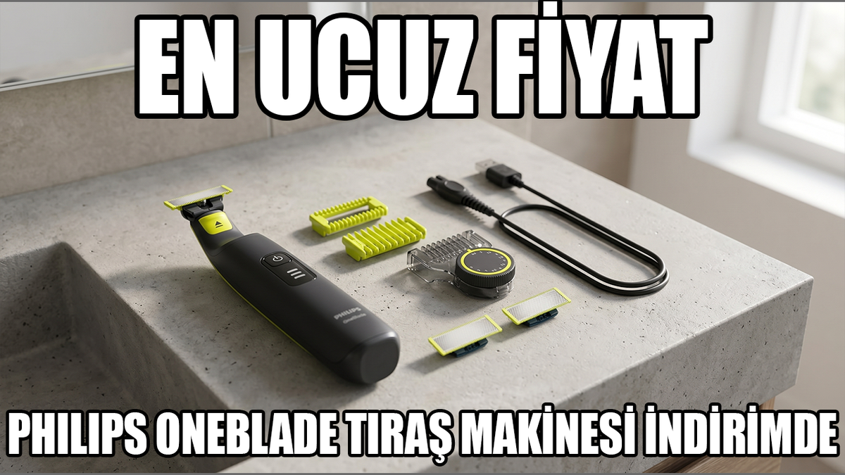 Philips OneBlade tıraş makinesi indirimde, piyasada en ucuz fiyat!